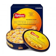 Kjeldsens/丹麦蓝罐 加仑子曲奇饼干908g礼盒装糕点早餐休闲零食