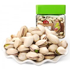 沃隆 开心果350gx1罐 原味无漂白天然孕妇坚果零食炒货特产