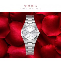 卡西欧 手表女大众指针系列简洁大方石英手表女LTP-2069D-4A