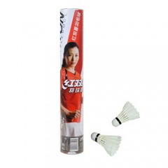 红双喜 羽毛球 鹅毛 402羽毛球 12只装 稳定耐打