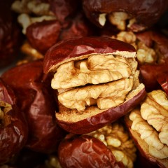 好想你   红枣夹核桃夹心枣2袋新疆和田骏无核枣核桃仁大枣小枣零食