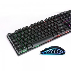 半岛铁盒 303键鼠套装usb发背光电脑台式商务办公游戏家用键盘鼠标