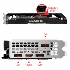 技嘉  RTX2060 6G WF/GAMING OC电脑显卡台式机吃鸡游戏独立显卡