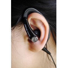 铁三角/Audio Technica 耳挂式耳机线控带麦跑步耳机 ATH-SPORT1iS