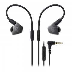 铁三角/Audio Technica  双动圈手机带线控入耳式耳机  ATH-LS70iS