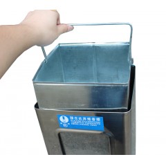 国产 不锈钢室内 酒店垃圾桶楼梯 电梯口 走廊转角带烟灰缸B5713