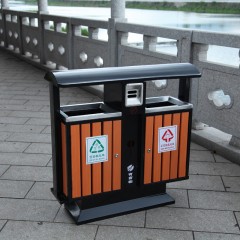 国产 垃圾箱 户外垃圾桶 环卫大号垃圾桶室外分类垃圾桶钢木垃圾桶80202