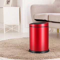 国产  不锈钢电动智能感应式自动垃圾桶家用客厅厨房卫生间带盖6618