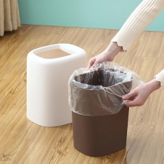 国产 北欧双层垃圾桶家用客厅厨房收纳垃圾桶简约卧室卫生间无盖纸篓2276