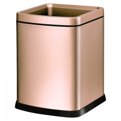 国产 无盖压圈垃圾桶家用大号简约创意不锈钢客厅卧室卫生间厨房 MT4005AT