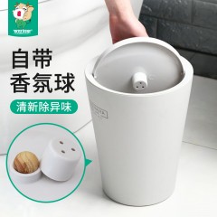 国产 按压垃圾桶带盖家用客厅创意卫生间圾垃非脚踏大号厨房厕所拉圾桶 HSLJ-1507