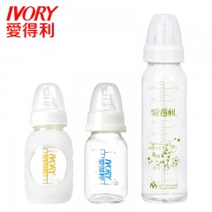 爱得利 奶瓶中硼硅玻璃小奶瓶新生婴儿宝宝奶瓶120mL防漏储奶瓶