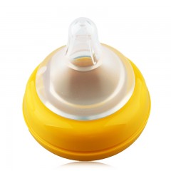 贝亲  贝亲自然实感宽口径玻璃奶瓶160ml黄色AA73