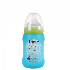 贝亲  宽口径玻璃奶瓶安心组合160ml-蓝色AA117