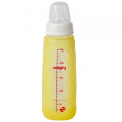 贝亲  贝亲标准口径玻璃奶瓶安心组合240ML-黄 AA118