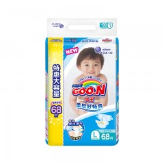 大王 维E环贴式纸尿裤L68片特惠装 男女通用婴儿尿不湿