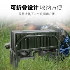 国产 钢制六折床便携式折叠床营房六折床