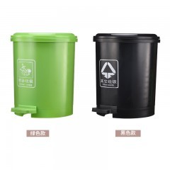 国产  脚踏式垃圾桶带盖创意卫生间客厅厨房家用卧室脚踩农村分类NX-SN001