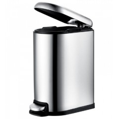 国产 长方形垃圾桶带盖卫生间窄创意不锈钢脚踏家用欧式厨房客厅 MT4001