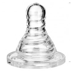 爱得利 奶嘴婴儿标准口径螺旋母乳实感1粒装S/M/L/+字孔Y2001-2004