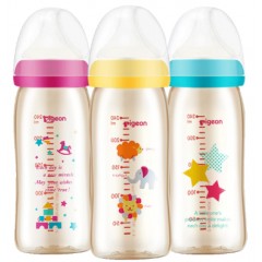 贝亲 进口PPSU宽口径奶瓶240ml配M奶嘴 母乳实感 00342F