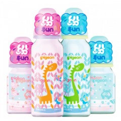 贝亲  标准口径PP塑料彩绘奶瓶120ml/240ml
