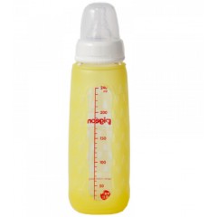 贝亲  贝亲标准口径玻璃奶瓶安心组合240ML-黄 AA118