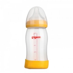 贝亲   自然实感宽口径PP奶瓶240ml配L号奶嘴AA96