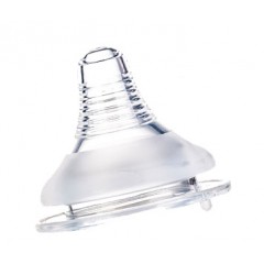 爱因美 新生儿宽口径奶嘴宽口 初生婴儿硅胶奶嘴十字孔 圆孔S M L