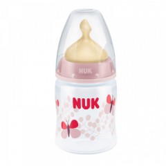 NUK 奶瓶宽口PP彩色奶瓶150ml带乳胶1号中圆孔奶嘴