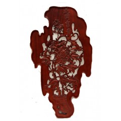 国产  木雕挂件 香樟木头雕刻画工艺品中式客厅墙壁背景实木质艺术