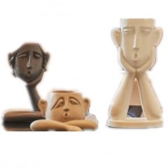 国产 现代简约抽象人物摆件个性创意北欧风格家居装饰品电视柜玄关摆设