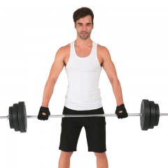 国产 环保足重包胶哑铃杠铃片2.5kg5公斤7.5KG10公斤/摇臂配重清仓处理