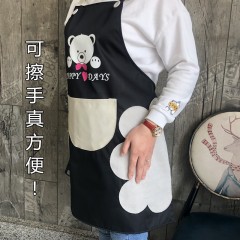 国产 可擦手围裙厨房家用防水防油污女时尚可爱日式做饭工作服定制LOGO