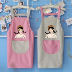 国产 个性创意防水防油家用围裙厨房女时尚可爱做饭围腰工作服定制LOGO