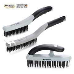 麦思德  高碳钢钢丝刷除锈钢丝刷打磨刷抛光刷除漆刷除污钢刷子