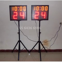 国产 篮球比赛电子记分牌 计分牌倒计时器带24秒LED屏裁判非记录台翻分