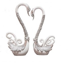 国产 新婚结婚礼物创意现代实用送闺蜜客厅酒柜天鹅摆件家居工艺装饰品