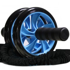 国产 健腹轮腹肌轮男士训练器收腹部马甲线健身器材家用女减肚子滚滑轮