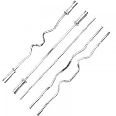 国产 杠铃杆直杆1.5曲杆1.2米1.8m深蹲举重健身房器材通用卧推杆硬拉杆