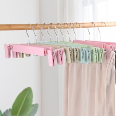 国产 家用无痕裤夹多功能裙夹内衣夹子架服装店衣架伸缩裤架魔术裤夹子