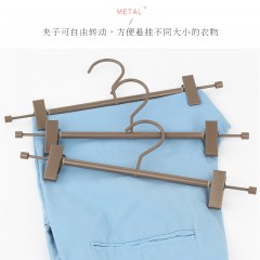 国产 家用金属裤架加厚裤夹子多功能可伸缩衣柜干湿两用防滑裤挂衣服架