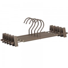 国产 家用金属裤架加厚裤夹子多功能可伸缩衣柜干湿两用防滑裤挂衣服架