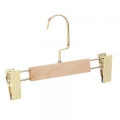 国产 实木裤架裤夹子衣架木质裙夹家用防滑木衣架晾衣挂裤挂服装店批发