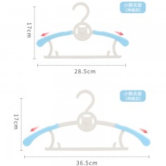 国产  儿童衣架家用无痕小号婴儿宝宝衣架子晾衣架塑料挂架可爱衣服撑子