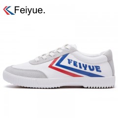 Feiyue/飞跃 新款运动休闲鞋 反绒皮拼接帆布鞋 潮流男鞋子
