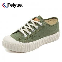 feiyue/飞跃 夏季新款饼干鞋时尚韩版小白鞋厚底松糕女鞋8328