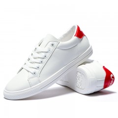 feiyue/飞跃 秋新款超纤皮质女鞋小白鞋学生百搭休闲透气板鞋