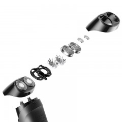 超人  电动刮胡刀充电式剃须刀双头 SS200