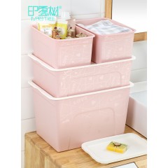 印象树  收纳箱带盖塑料防尘整理箱